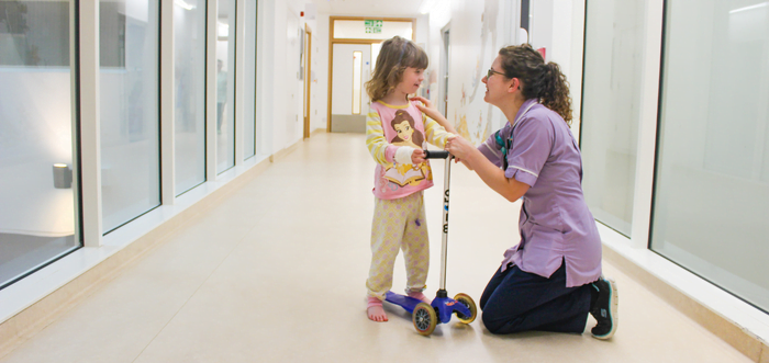 Nurse with patient